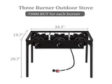 Outdoor Camp Stove High Pressure Propane Gas Cooker Portable Cast Iron Patio Cooking 15455210