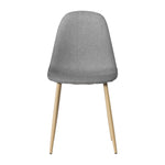 ZUN 4pcs Modern Style Simple Dining Chair Gray 62696504