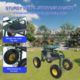 Garden trolley Rolling work chair with wheels, garden stool for planting, 360 degree swivel seat, W227P207221