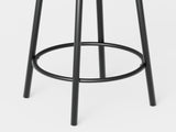 Bar Table Set with 4 Bar stools PU Soft seat with backrest, Grey, 47.24'' L x 23.62'' W x 35.43'' H 68759639