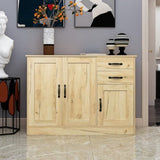 Modern Wood Buffet Sideboard with 2 doors&1 Storage and 2drawers -Entryway Serving Storage Cabinet 93151371