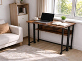 31.5" Computer Desk, Weathered Wood Embossed Melamine Tabletop with Black 58638790