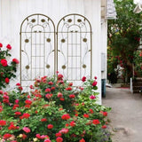 2 Pack Metal Garden Trellis 86.7" x 19.7" Rustproof Trellis for Climbing Plants Outdoor Flower W1586P244400