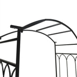 ZUN Steel Garden Arch with 2-Seat Bench 45042326