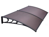 200 x 100 Household Application Door & Window Rain Cover Eaves Canopy Brown & 78561718