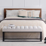 Metal Base Upholstered Bench for Bedroom for Entryway W68049948