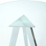 Modern Kitchen Glass dining table ROUND Tempered Glass BAR Table top,Clear BAR Table Metal W210P195508