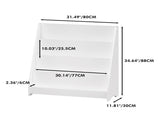 4-Tier Kids Bookshelf,Book Display Shelve Bookcase for Bedroom,Playroom,White 81555520