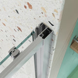 50"-54"W x 72"H sliding shower door, sliding door, with 1/4" tempered glass and Polished Chrome W2122P228624