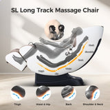 ZUN BOSSCARE 3D Zero Gravity Massage Chair,Full Body Shiatsu Recliner with APP Beige W730P162476