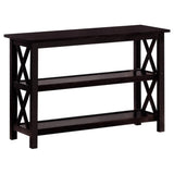 Deep Merlot Sofa Table with 2-shelf B062P153639
