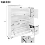 ZUN ON-TREND Versatile Tipping Bucket Shoe Cabinet with 3 Flip Drawers, Maximum Storage Entryway WF308545AAK