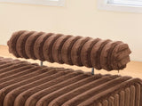 49.6" Wide Upholstered Mini Loveseat with Metal Legs, 2-Seater Small Sofa End of Bed Bench Window W3118P307507