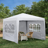 ZUN Outdoor 10x 10Ft Pop Up Gazebo Canopy Tent Removable Sidewall with Zipper,2pcs Sidewall with W419P147517