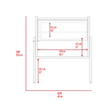DEPOT E-SHOP Caladium Nightstand, One Drawer, One Open Shelf, Black B097132934
