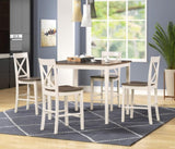 Lakewood Two tone walnut & almond Pub Table 4 stools B211P352537