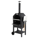 Outdoor Wood Fired Pizza Oven with Pizza Stone, Pizza Peel, Grill Rack, for Backyard and Camping 53882789
