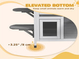 Gray 2-Story Waterproof Outdoor Cat House with Escape Door, Openable Roof 40348810