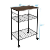 ZUN 3-Tier Kitchen Utility Cart 89585769