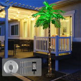 ZUN 6 feet Hawaiian style artificial palm tree with LED lighting 90796181