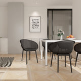 2-Pack Modern Lounge Chairs Indoor/Outdoor All-Weather PP Plastic, Lightweight for Patio, Beach, W3450P323310