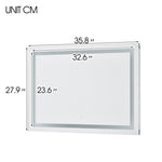 ZUN Bathroom Vanity LED Lighted Mirror--36*28in 21S0301-36