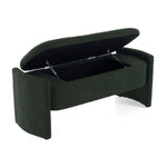 ZUN Elegant Long - shaped Storage Ottoman Bench of boucle material with Simple and Grand Design, Dark N769P227979M