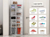 8 Tier Rotating Shoe Rack Tower, Spinning Shoe Display, Shoe Organizer,360 Shoe Rack Storage Round W2641P303444