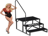 Swimming Pool Ladder Above Ground Pools,3 Step Stool Ladder with Handrails, 440 lb Capacity SPA 00390697