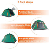 4-5 Person Pop-Up Camping Tent, Instant Setup Family Tent with 2 Mosquito Nets Windows, Portable for 22640167
