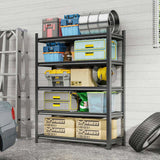 Garage Five Story Shelf, Capable Of Accommodating 2500 LBS, Adjustable Metal Shelf, Black, Requires 50733634