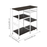 35.5" Kitchen Baker's Rack Utility Storage Shelf Microwave Stand 3-Tier 3-Tier Table For Spice Rack 41555443