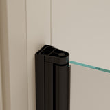 30 in. W * 58 in. H Rise and down rotation shaft door Shower Doors for Bathtub, 1/4" Thick W2965P277704