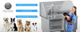 ZUN Professional Stainless Steel Dog Bathing Station - Dog Grooming Tub w/Ramp, Storage Drawer, Floor W1083P192506