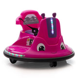 ZUN 12V Snail-Shaped Kids Electric Bumper Car with Remote Control, Ride On Car with LED Lights, Music, W2181P156754