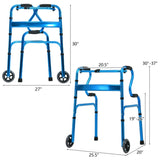Blue walking aid foldable 01643047