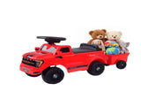 Ride on Push Car, Foot to Floor Sliding Toddler Toy with Trailer, Lift-Up Hood for 18-72 M, 45525991