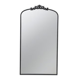 66" x 36" Full Length Mirror, Arched Mirror Hanging or Leaning Against Wall, Large Black Mirror for W2078124105