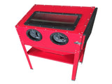 60 Gallon Bench Top Air Sandblasting Cabinet Sandblaster Blast Large Cabinet Red 75207636