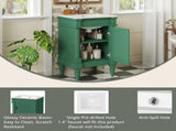 18-Inch Modern Bathroom Vanity with Sink, Modern Bathroom Storage Cabinet with Door, Freestanding N710P257401S