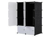 8 Cube Organizer Stackable Plastic Cube Storage Shelves Design Multifunctional Modular Closet 40658987