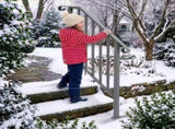 Silver Outdoor 2-Step Iron Handrail 70856353