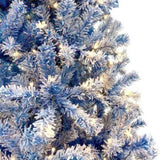 6FT Pre-Lit Hinged Artificial Fir ChristmasTree, Xmas Snow Flocked Artificial Holiday Christmas 97599187