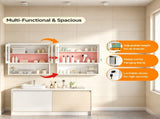 Steel Wall-Mounted Cabinet 31.50 31.50 11.81 inches White Steel Display Cabinet 83067458