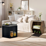 ZUN 23.62'' Hexagonal Coffee Table Side Table Nightstand Antique Wood W757P164922