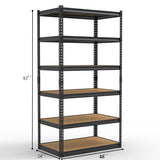 6-layer adjustable shelf spacing, gourd-shaped perforation, rubber mallet with gloves, display rack, 33641707
