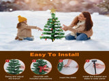 2Pack Solar Christmas Tree Lights 37.4in - 100 LED 4 Colors 8 Modes, IP44 Waterproof Outdoor Pathway 66699131