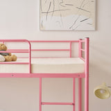 Twin Over Twin Bunk Bed for Kids Teens Adults, Heavy Duty Metal Bunk Bed with 47332895