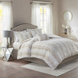 King 4PC Faux Fur Comforter Set B03597120