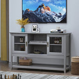 Sideboard Buffet Table with Doors,Grey W965P147787